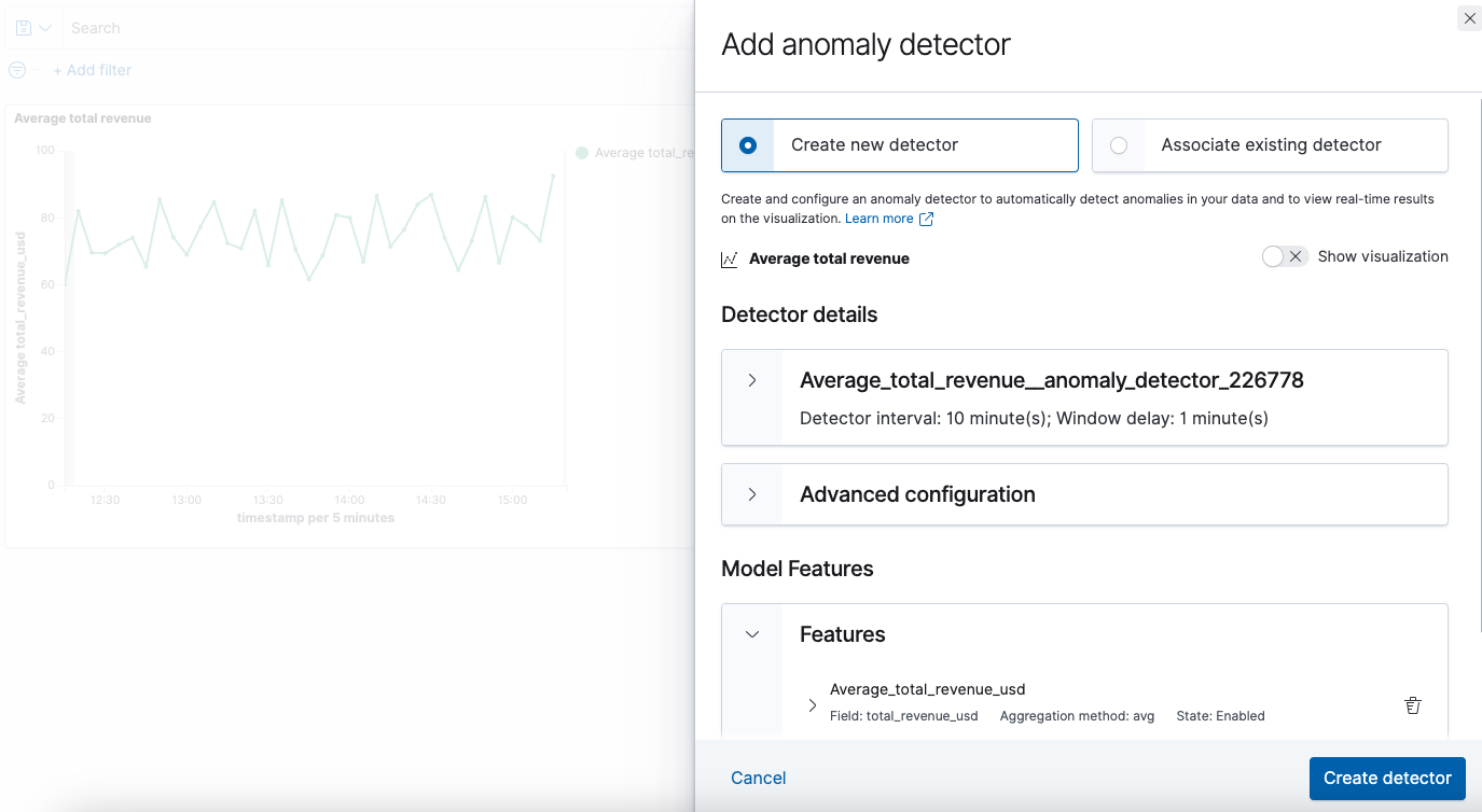 Create detector interface